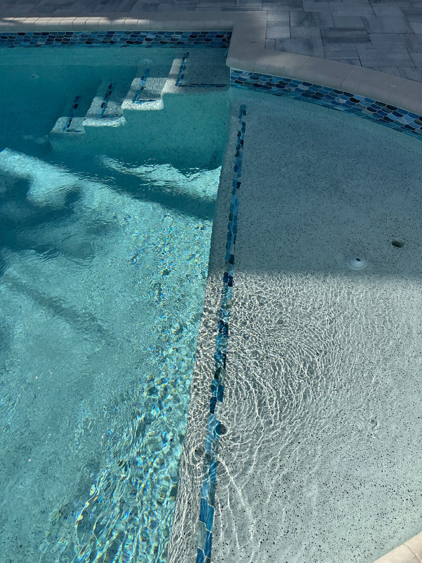 Caribbean Glass Bead (Actual Pool Photo) pool finish shown underwater