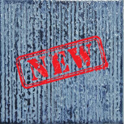 Rilievi Azzurro pool waterline tile