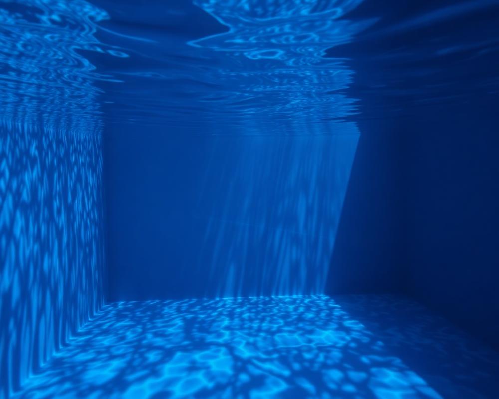 Blue Finish (Our Preferred) pool finish shown underwater