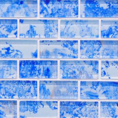 Ocean Swirl pool waterline tile