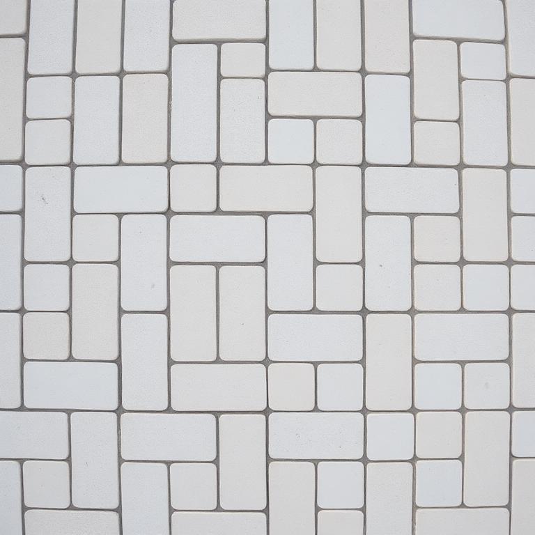 Shell White concrete paver deck